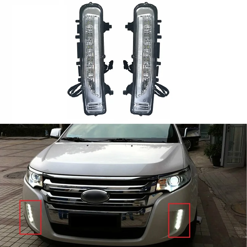Светодиодный дневный ходовой светильник DRL 12 В 2 шт. подходит для Edge 2009 2014