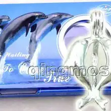 Популярный подарок одна коробка поцелуй подвеска с изображением дельфина Wish Жемчужное ожерелье Набор желаний ожидание приходят true-3622_8 оптом/в розницу
