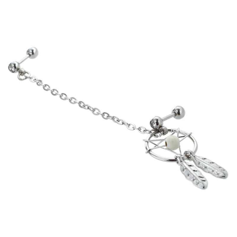 

Star Cuff Ear Piercing Cartilage Stud Dangle Earring