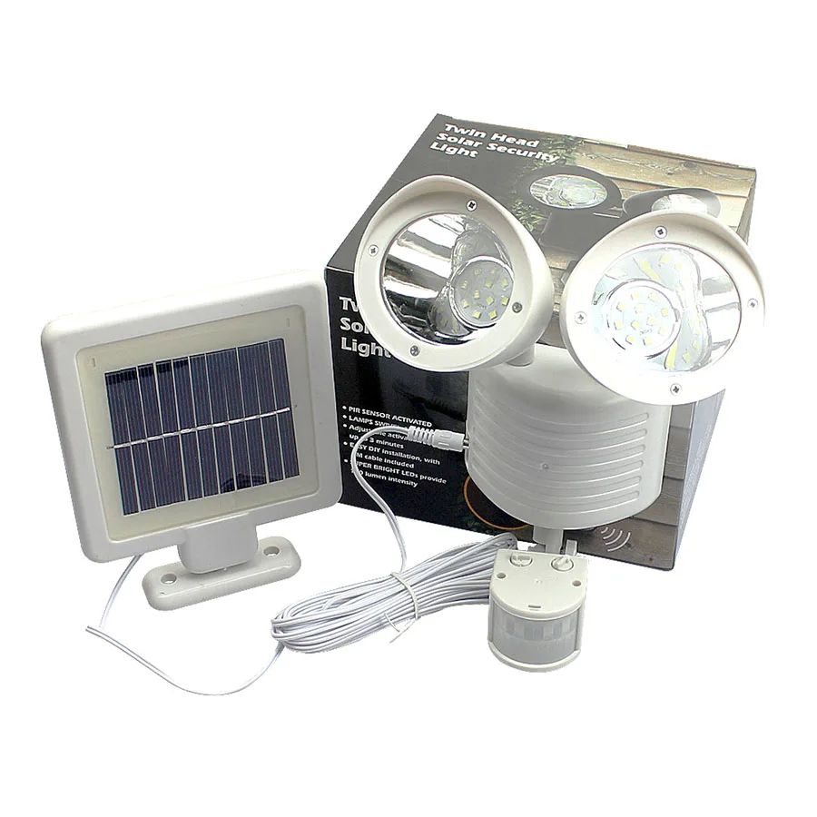 22LED PIR датчик движения солнечные лампы Открытый водонепроницаемый уличный Сад