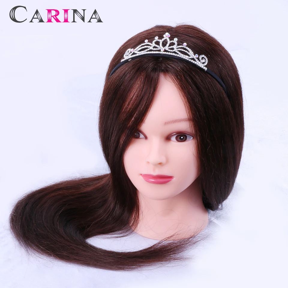 

Mannequin Head Hairdressing Head 90% Human Hair Doll Hairdressing Doll Heads 18" Doll Hairstyles Female Mannequin Head With Hair
