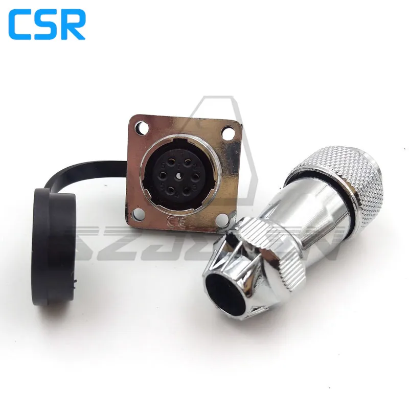 WS16 series waterproof 6 pin Plug and socket, automation power