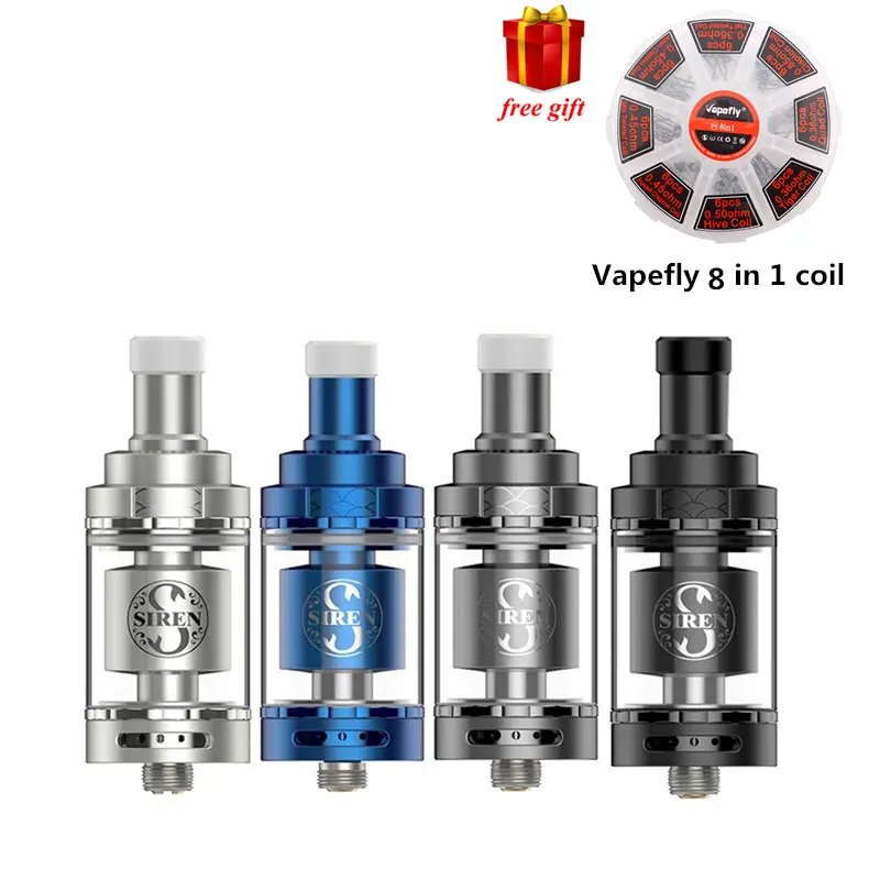 

Big sale Digiflavor Siren V2 GTA MTL Tank 22mm /24mm Version 2ml /4.5ml Tank Atomizer Airflow Adjustment e cigarette atomizer