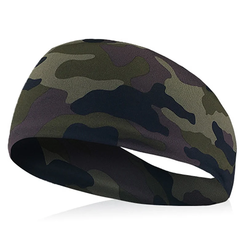 Sports Yoga Sweat Headband Absorbent Cycling Headbands Men and Women Sweatband Men Accessories Sport 1PC Men Hair Bands - Цвет: Army Green