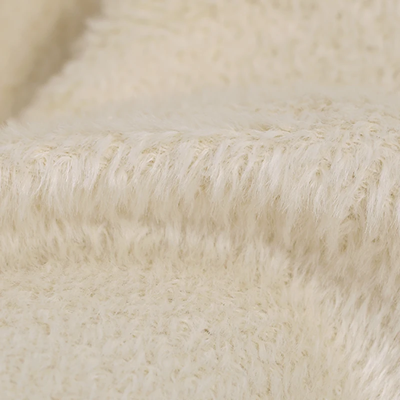 150 см ширина 760 г/м однотонная теплая Толстая Альпака Шерсть вискоза ткань для