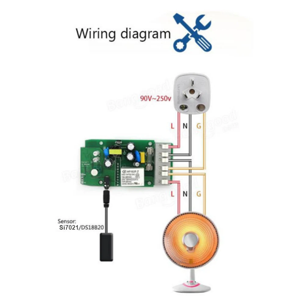  Sonoff TH 10A/16A Smart wifi Switch Controller with Temperature sensor And Waterproof Humidity Moni - 32832443857