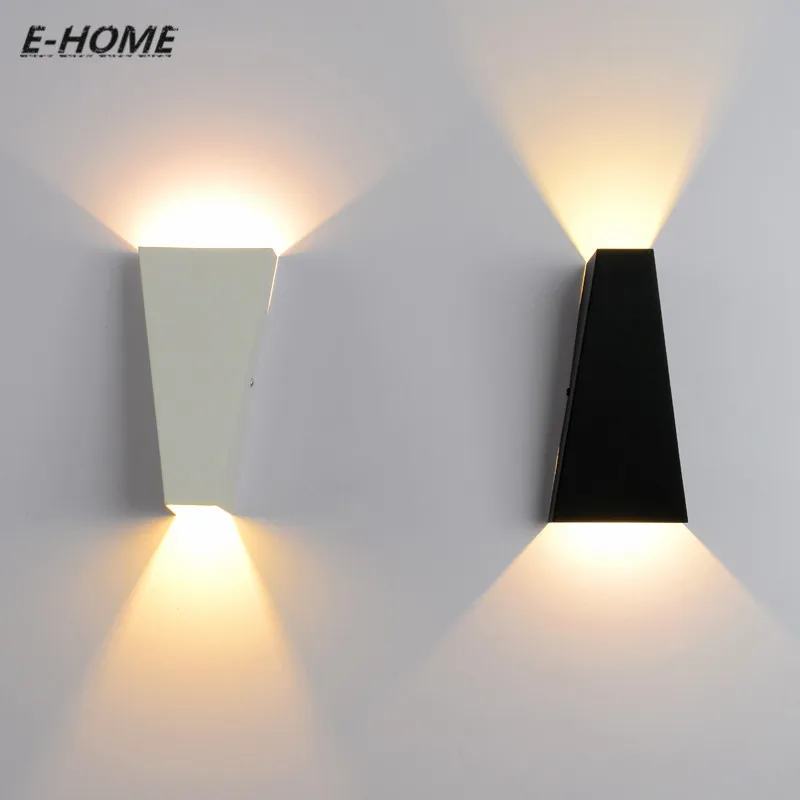 Modern Mini Light Black Metal Sconces White LED Mounted ...