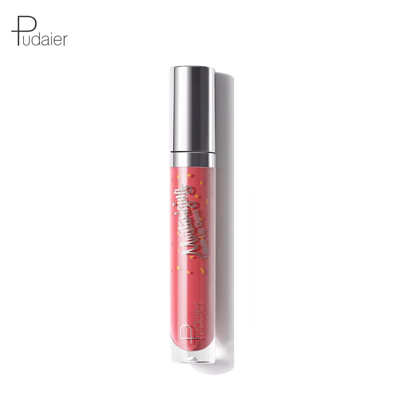 

Pudaier 12 color Shiny Liquid Lip Gloss Waterproof Lipstick Long Lasting Moist Lip Gloss Sexy Women Glitter Liquid Lipgloss