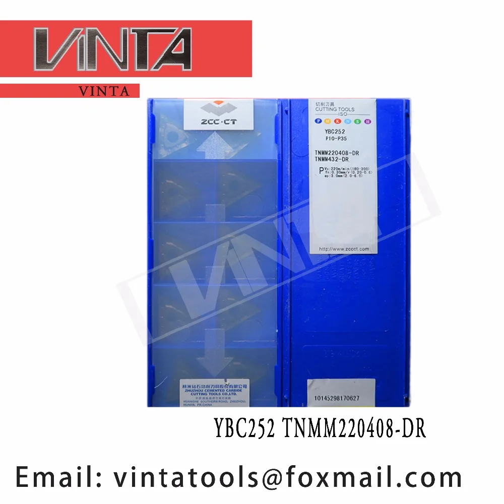 

high quality 10pcs/lots YBC252 TNMM220408-DR cnc carbide turning inserts
