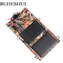 BUHESHUI High Quality 8W Solar Panel Charger Fordable Portable Solar Charger Waterproof Solar Battery Charging Free Shipping