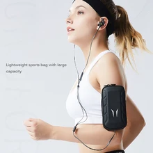 Sports Arm Bag 6 Inch Luminous Logo Sweat Proof Breathable Cycling Running Fitness Sports Hiking Package Mobile Phones Handbags