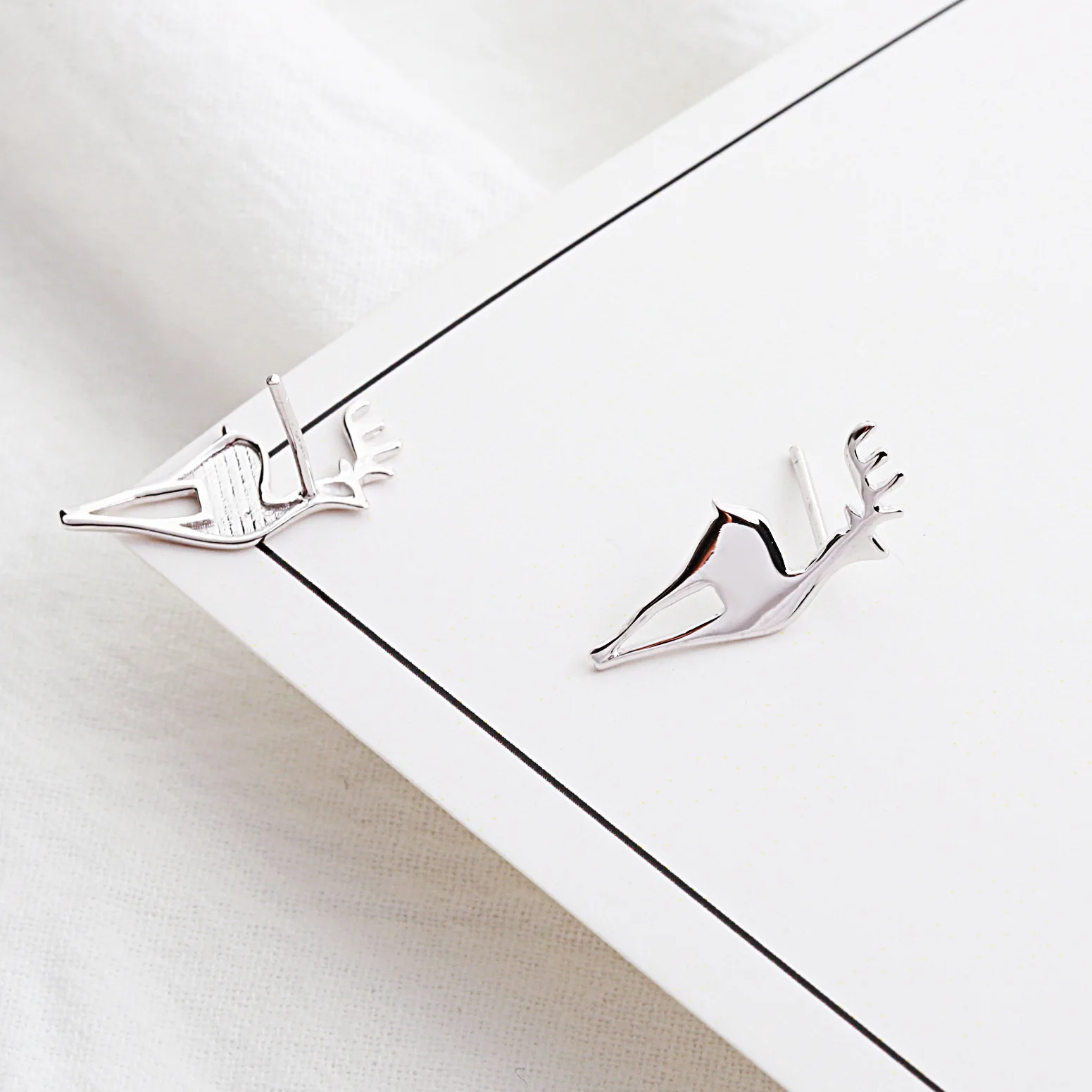 Женские гипоаллергенные серьги гвоздики из серебра 100% пробы|hypoallergenic stud earrings|fashion