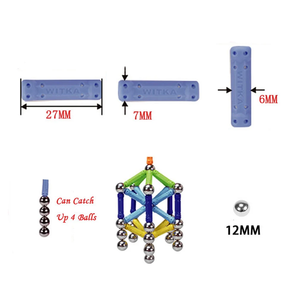 438 шт. магнитные строительные блоки металлические шары дизайнерские строительные игрушки Обучающие Развивающие DIY замок детские игрушки подарок