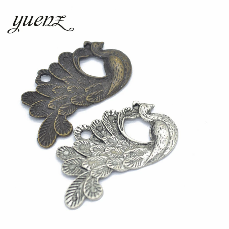 

YuenZ 3pcs Peacock Charms Tibetan Silver Bronze Pendants Antique Alloy Charms For Jewelry Making DIY Handmade Crafts D9101