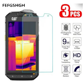 Перейти на Алиэкспресс и купить 2.5D 9H закаленное стекло для Caterpillar Cat S60 S52 Защитное стекло для экрана для Cat S60 S61 S31 защитное стекло