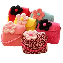 Детская милая сумка в Корейском стиле с леопардовым принтом, цветным цветочным узором, сумка на плечо, модная сумка для детского сада с цепочкой и бусинами, квадратные сумки