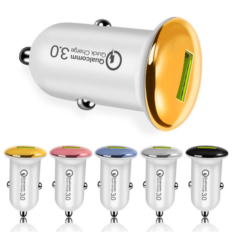 

WOOKRAYS Fast Charger USB Car Charger Adapter Quick Charge 3.0 Car-Charger Auto Charging For Xiaomi One plus 5T Mobile Phones