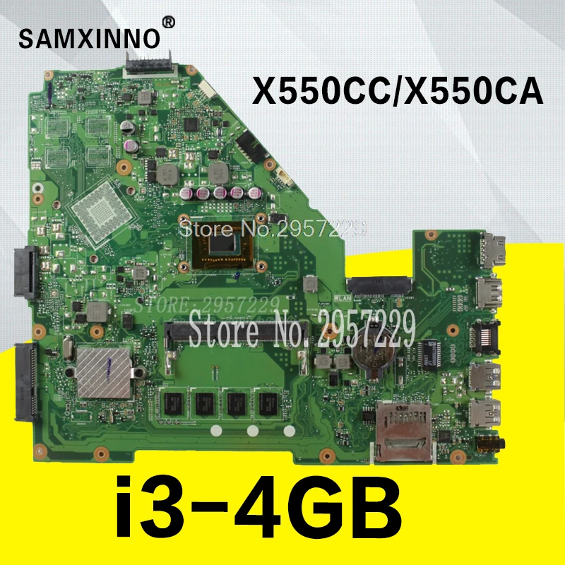 X550CC for ASUS X550 X550C X550CA X550CL Notebook motherboard X550CC board I3 Processor GM 100% work Tests Original motherboard X550CC for ASUS X550 X550C X550CA X550CL Notebook motherboard X550CC board I3 Processor GM 100% work Tests Original motherboard