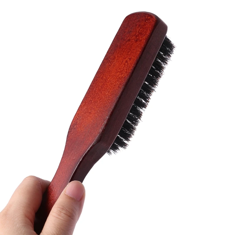 Щетка для волос деревянная ручка кабана щетина борода гребень для укладки выпрямления волос