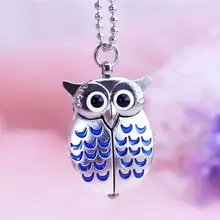 Новое поступление ретро Bronez Подвеска кварцевые Мини винтажные милые серебряные карманные часы с совой для женщин подарок для девушек с цепочкой