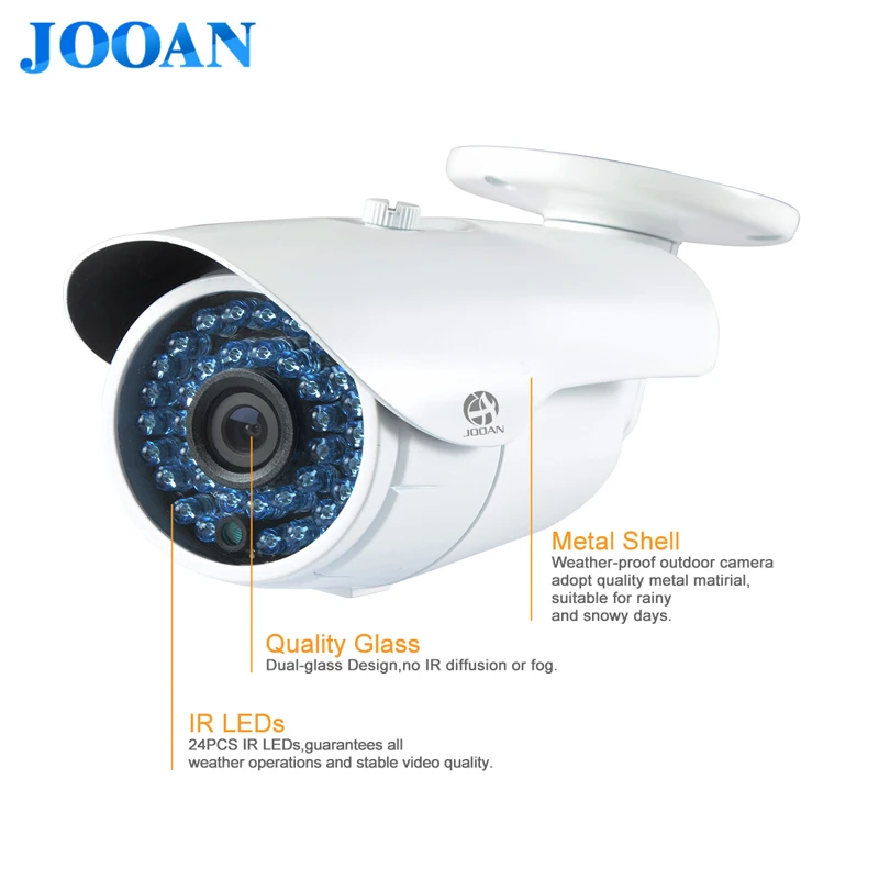 Jooan 703ERC 2MP Onvif IP Камера 1080 P пуля POE безопасности Камера Водонепроницаемый Ночное видение 36 ИК-светодиодов белый CCTV сети Камера