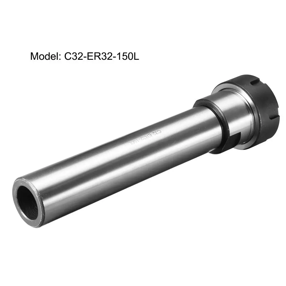 

uxcell C32 100/150L Router Shaft Collet Chuck Extension for ER32 Collet Router Rod Collet Chuck Toolholder for CNC Lathe Milling