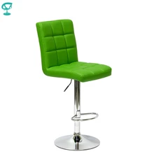 94638 Barneo N-48 эко-кожа кухонный барный стул с мягким сиденьем на газ-лифте стул зеленый стул высокий стул мебель для кухни кресло визажиста стул для барной стойки в Казахстан по России