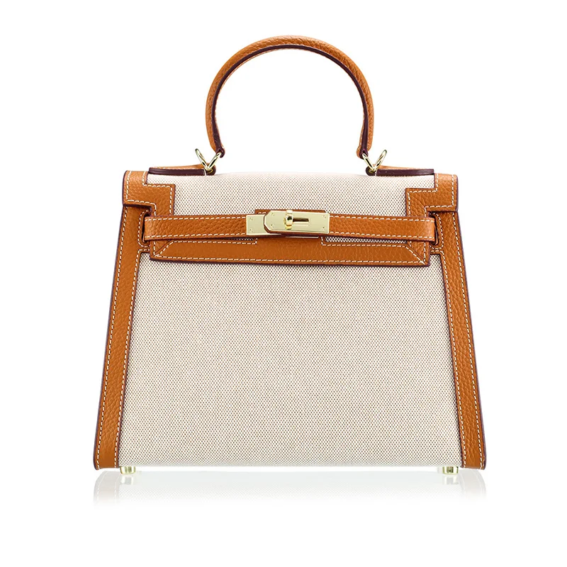 

Luxury fashion Large capacity lady Car suture portable bag High Quality silk ribbon handbag Genuine Leather bag