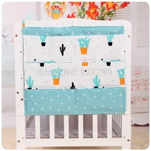 Новая кроватка детская кровать бампер висячая сумка для хранения муслин детская кроватка карманная подвесная сумка для хранения детское постельное белье-бампер наборы 50*60 см