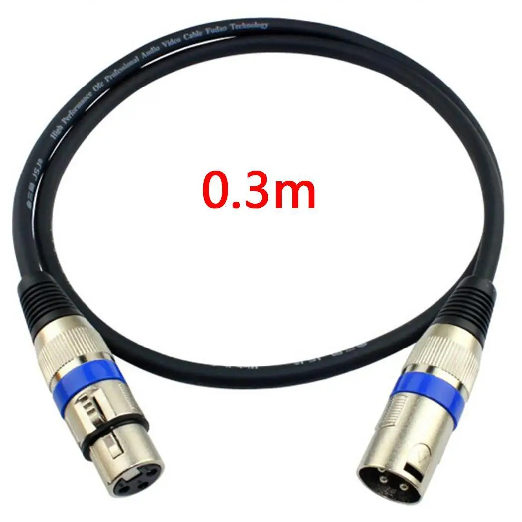 

XLR Male to Female Audio Cable Stylish design with distinctive look. Connector for Microphone Black Mixer For