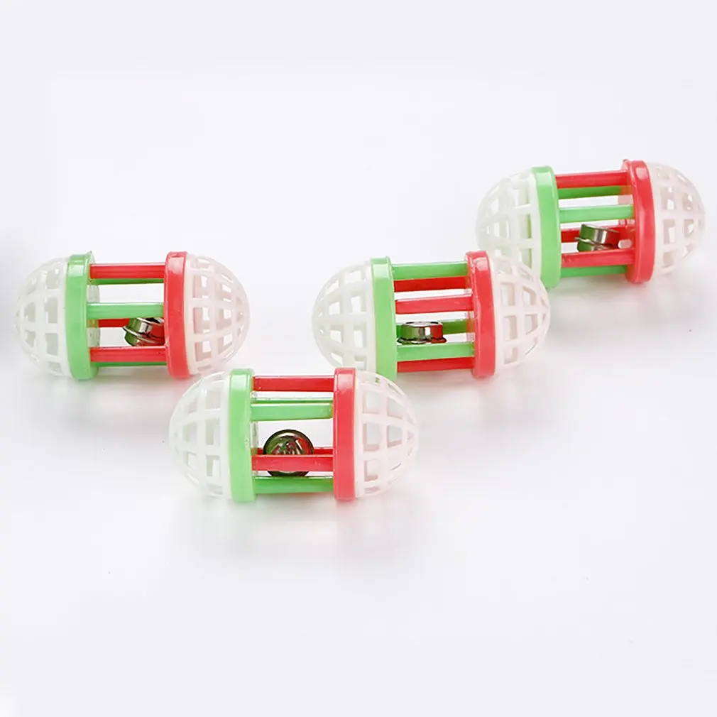 

Decompression Toy Bell Dumbbell Colored Plastic Playing Cat Toy