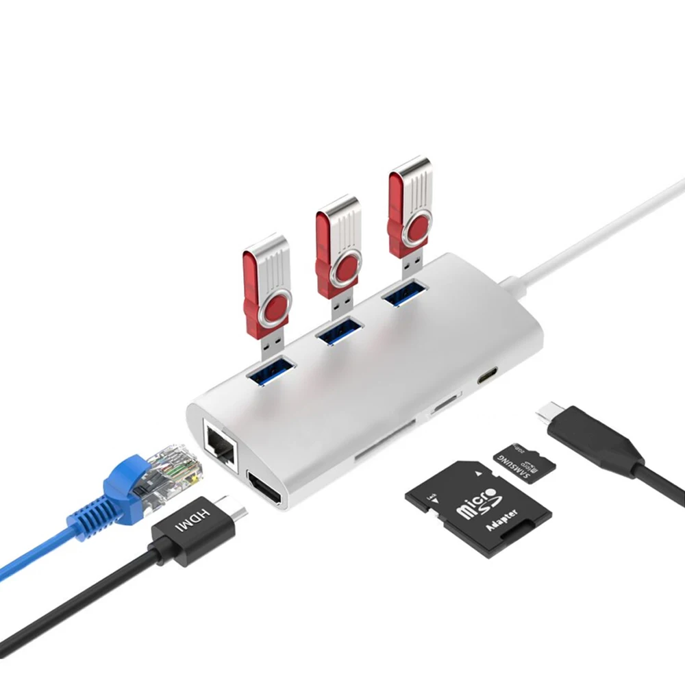 8 em 1 USB C DockingTipo C