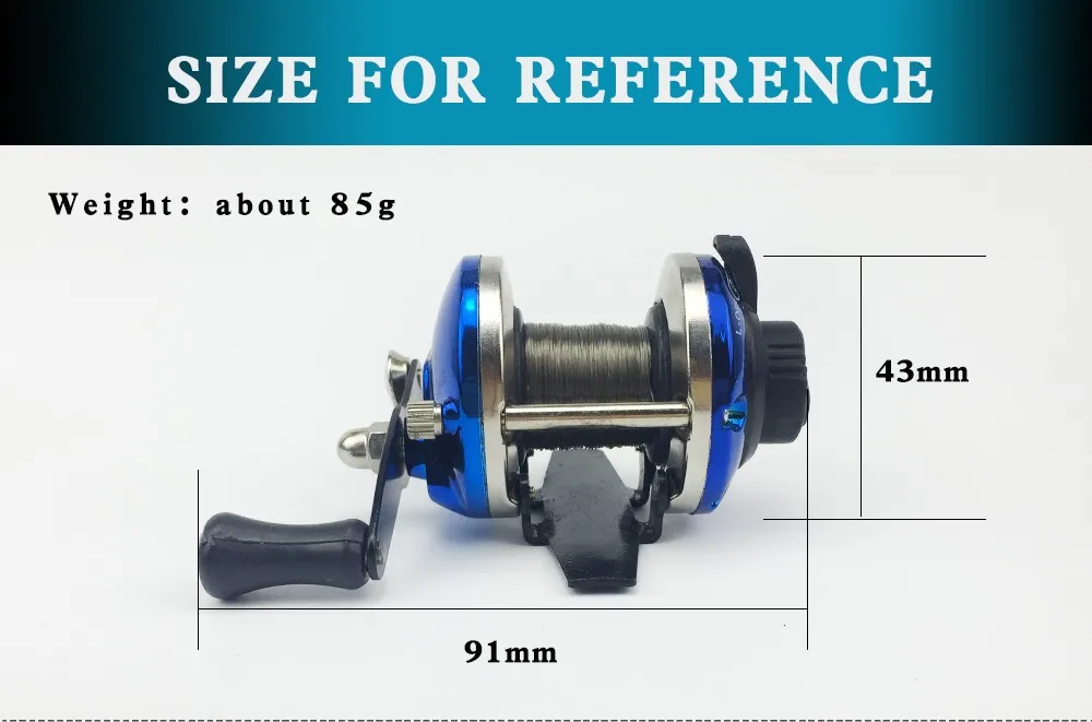 Мини-металлическая приманка, литая лодка, катушка для подледной рыбалки, рыболовная приманка, литая компактная дизайнерская металлическая дальняя приманка, Литая Катушка для зимней рыбалки