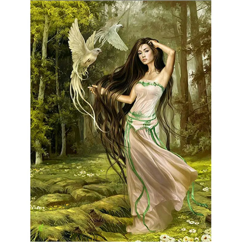 

5D DIY diamond Painting cross stitch needlework mosaic pictures rhinestones diamond embroidery girl Hobbies Crafts Home Decor