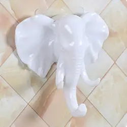 Животный слон крючки домашний декоративный пластиковый липкий крючок