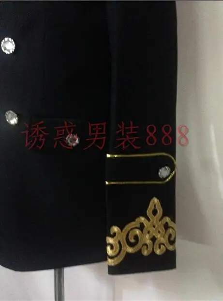S~ 5XL Для мужчин одежда модные тонкие BIGBANG диджей черный бара, певица, парадный вечерний костюм мага плюс размер певиц
