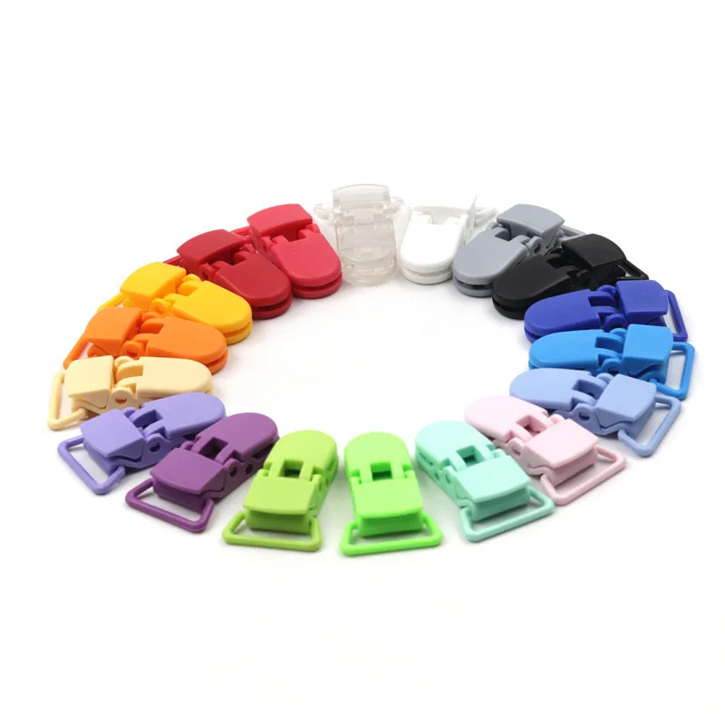 JOJOCHEW Baby Pacifier Clip Chain New Baby Pacifier Clips Newborn Dummy Pacifier Chain Clip Holder baby christmas gift 20 clours