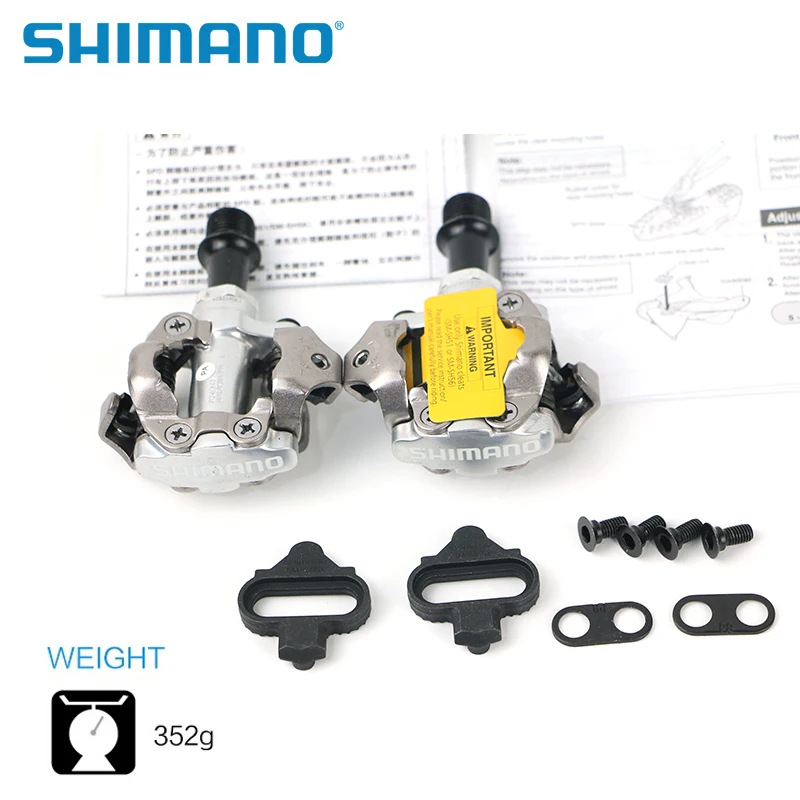 

SHIMANO PD-M540 M540 Chrome-moly & Aluminum Compact MTB Bike Bicycle Cycling Self-Locking Pedal Clipless SPD SM-SH51 Cleats