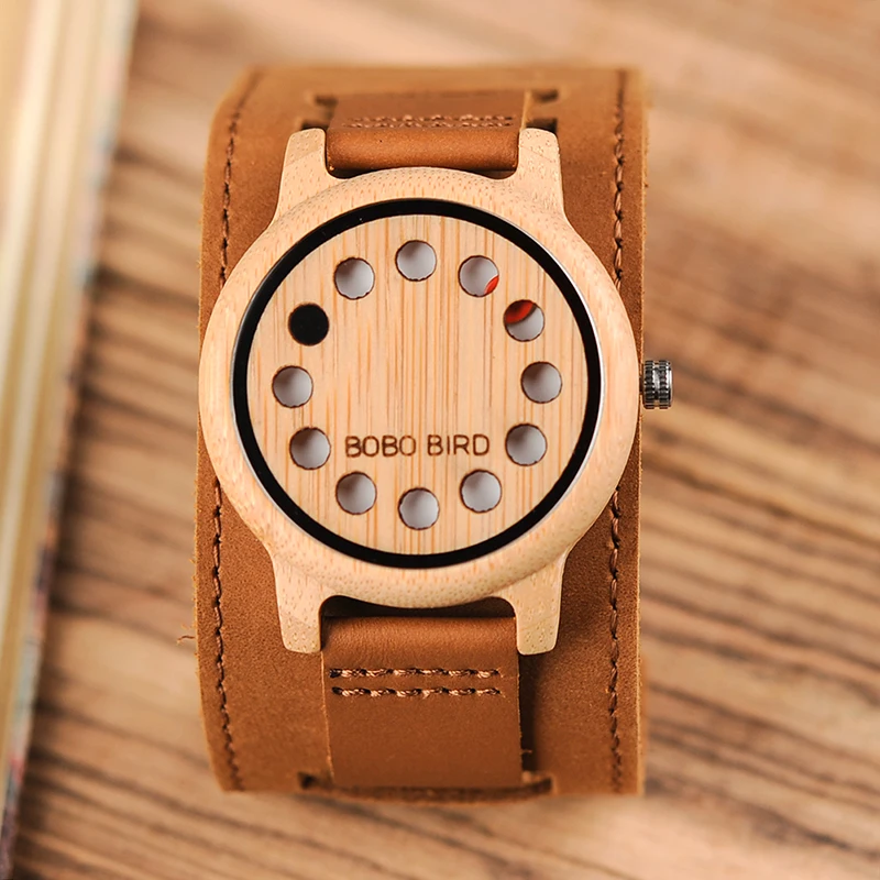 BOBO BIRD L-A26 Wood Wristwatches Fashion Antique Green Dial with Leather Band Casual Quartz Watch for Men in Paper Gift Box BOBO BIRD L-A26 Wood Wristwatches Fashion Antique Green Dial with Leather Band Casual Quartz Watch for Men in Paper Gift Box
