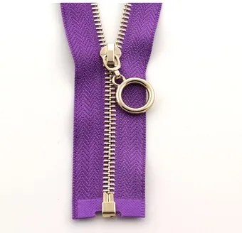 purple 1 шт. открытого конца застежки-молнии металла эко-70 см бронзовая молния для пуховое пальто одежда на молнии вспомогательные инструменты для шитья P054 - Цвет: purple