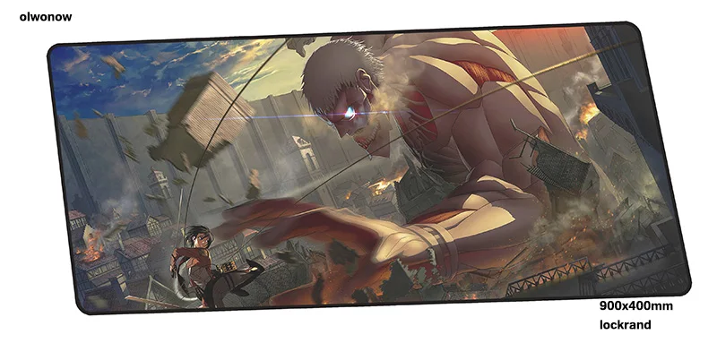 Attack on titan коврик для мыши объемный рисунок 900x400x2 мм коврики для мыши лучший игровой коврик для мыши геймер популярный коврик для мыши s Клавиатура ПК pad - Цвет: Size 900x400x2mm