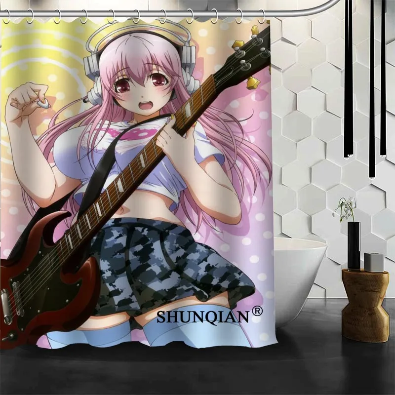 Новое поступление супер Sonico занавеска для душа Полиэстеровая печать на ткани занавеска для ванной комнаты водонепроницаемые изделия для ванной комнаты с крюком - Цвет: 11
