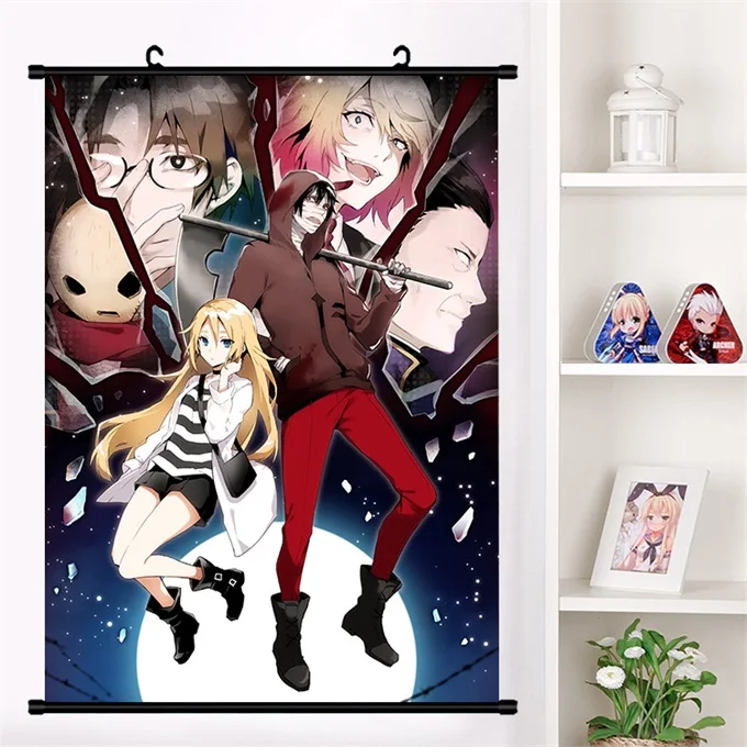 P Аниме Satsuriku no Tenshi Angels Of Death Ray Zack настенные свитки плакат Настенные подвесные плакаты коллекция домашнего декора - Цвет: P