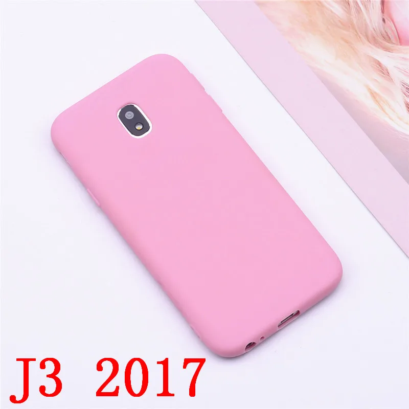 Pink J3 2017 Силиконовый чехол-накладка из мягкого ТПУ чехол для Samsung Galaxy J3 j310 J320 J3 J330 Galaxy J3 Pro J330F J3 6 чехол силиконовый чехол Funda - Цвет: Pink J3 2017