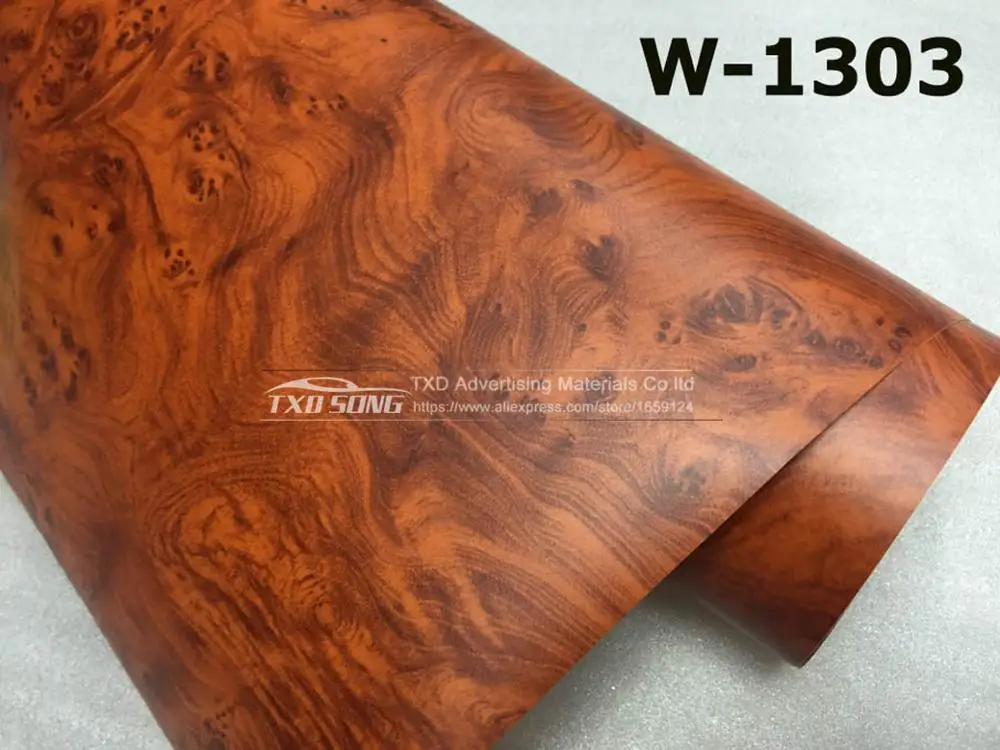 W1303 40 см X 124 см самоклеющаяся пвх текстура виниловый текстура под дерево из дерева, ПВХ наклейка для украшения интерьера автомобиля - Название цвета: W1303