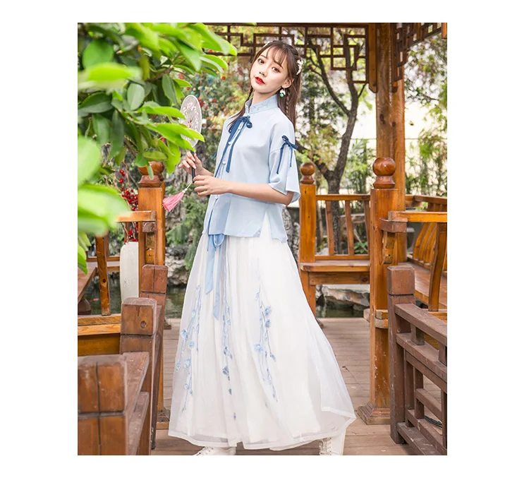 Hanfu Национальный древнекитайский карнавальный костюм Карнавальный костюм для женщин элегантный традиционный народный танец Тан костюм сценическая Одежда для танцев DWY1341