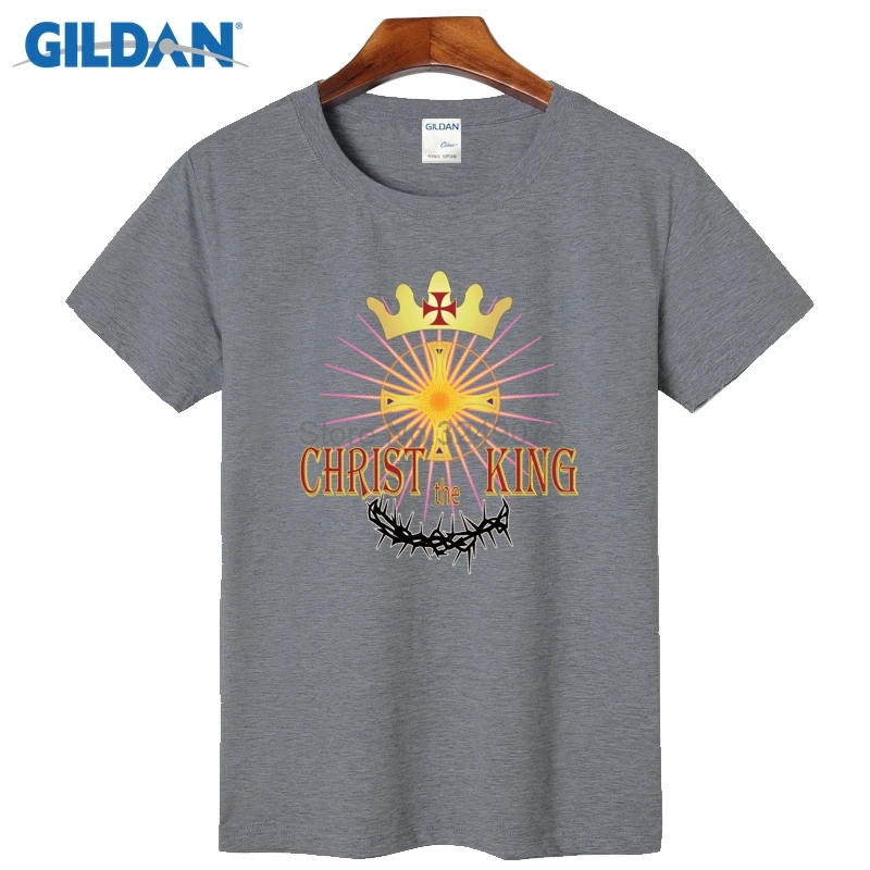 Христос-царь мужские футболка Новинка 2017 года быстрый сухой футболки Костюмы