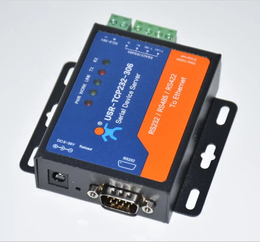 USR-TCP232-306 низкая стоимость RS232 RS485 RS422 последовательный в сеть ethernet конвертер с функцией веб-страницы Автоматизация зданий