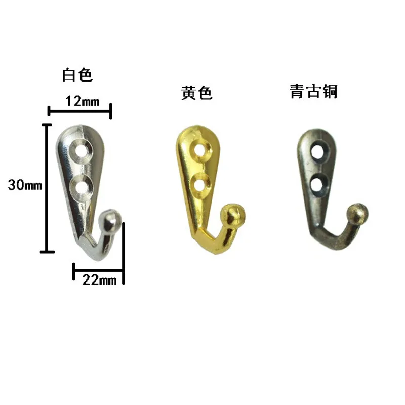 Одежда один крючок Золотой Серебряный бронзатор Винтаж один крючок цветок аксессуары сумка мини крючок для одежды