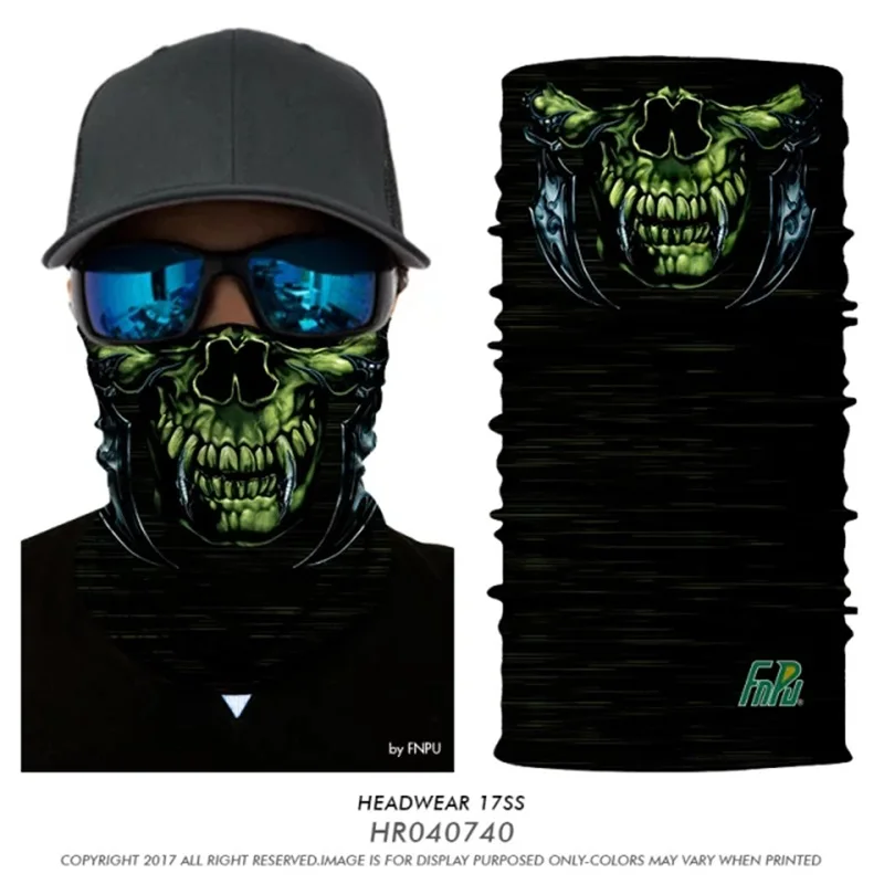 3D Лыжная маска-Балаклава Joker Facemask Ghost Durag Маска Тушь для ресниц Мотоцикл Лыжная Маска Мотоцикл Велоспорт Женщины Мужчины шарф бандана - Цвет: HR040740